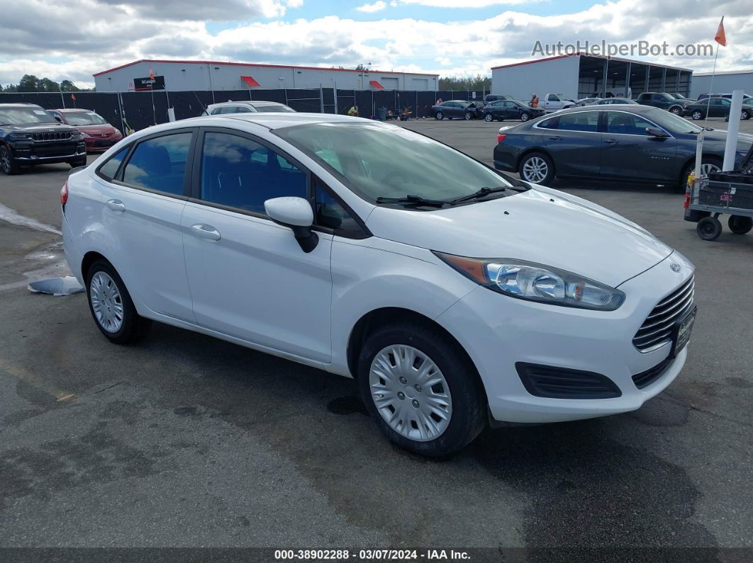 2019 Ford Fiesta S White vin: 3FADP4AJ3KM129934