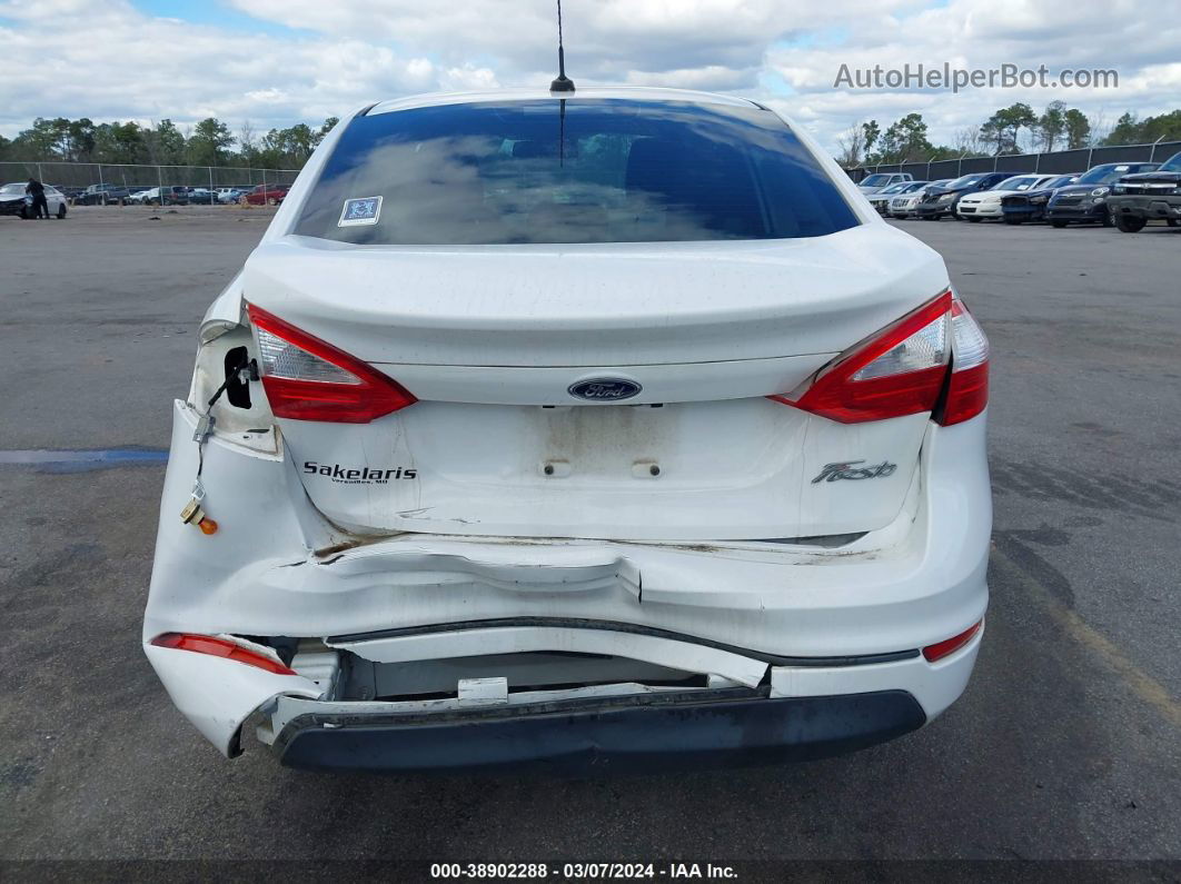 2019 Ford Fiesta S White vin: 3FADP4AJ3KM129934