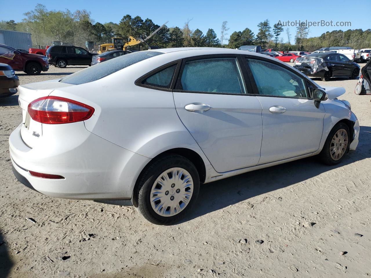 2019 Ford Fiesta S Белый vin: 3FADP4AJ3KM157684