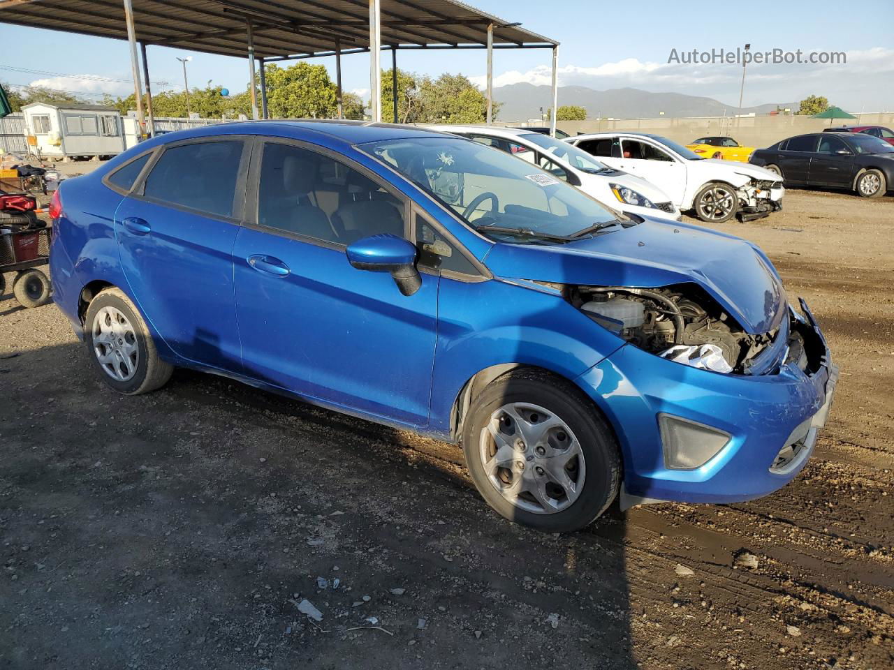 2011 Ford Fiesta S Blue vin: 3FADP4AJ4BM119266