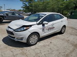 2015 Ford Fiesta S White vin: 3FADP4AJ4FM203111