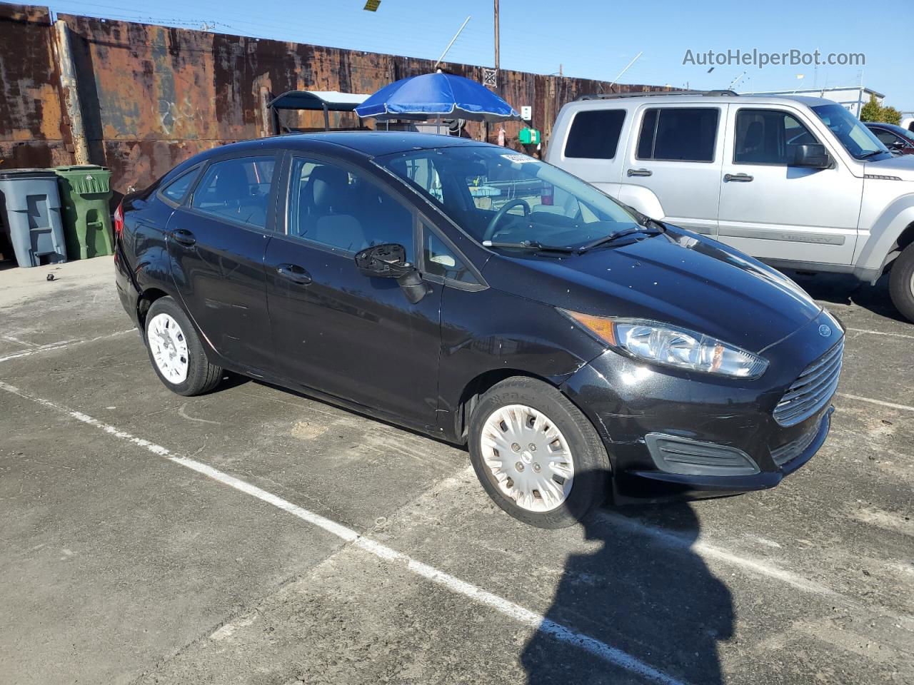 2015 Ford Fiesta S Black vin: 3FADP4AJ4FM223018