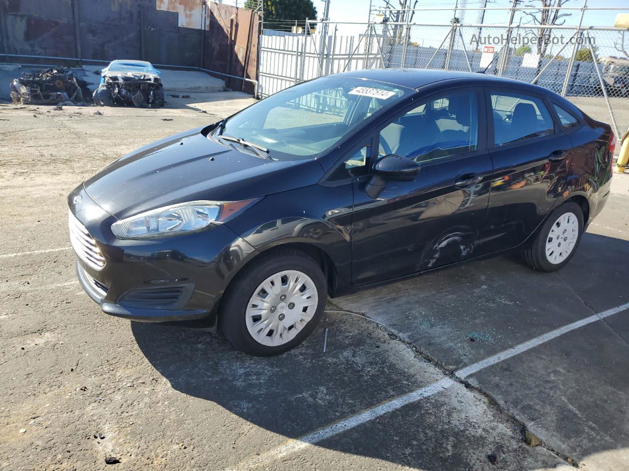 2015 Ford Fiesta S Black vin: 3FADP4AJ4FM223018