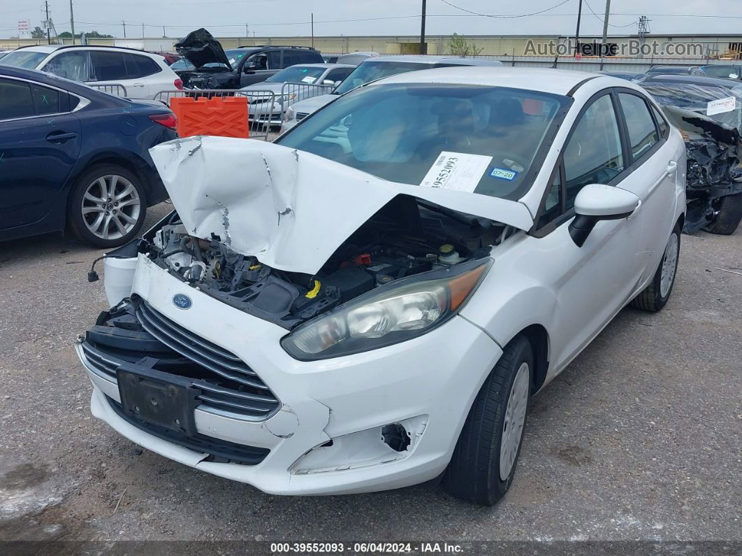 2016 Ford Fiesta S White vin: 3FADP4AJ4GM119663