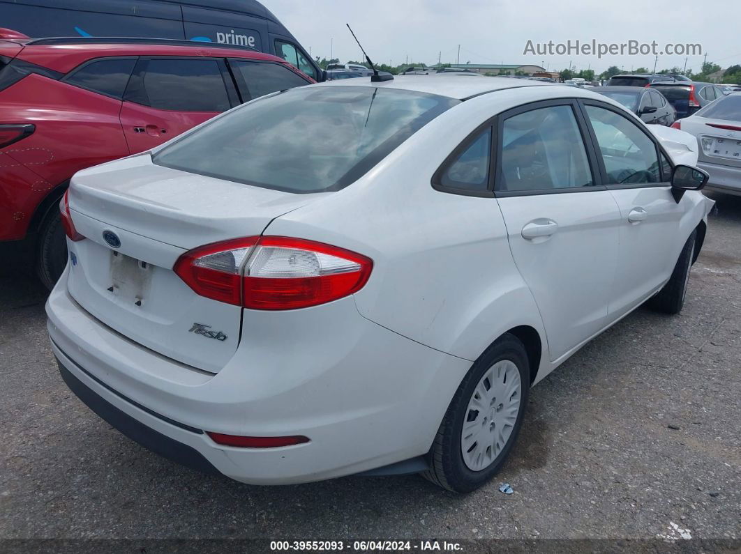 2016 Ford Fiesta S White vin: 3FADP4AJ4GM119663