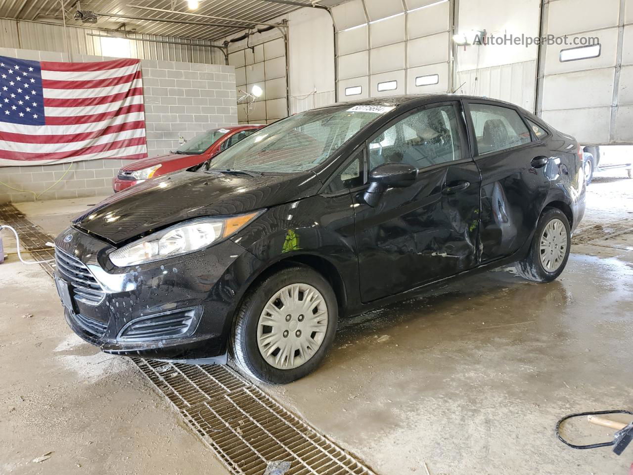 2016 Ford Fiesta S Black vin: 3FADP4AJ4GM184996