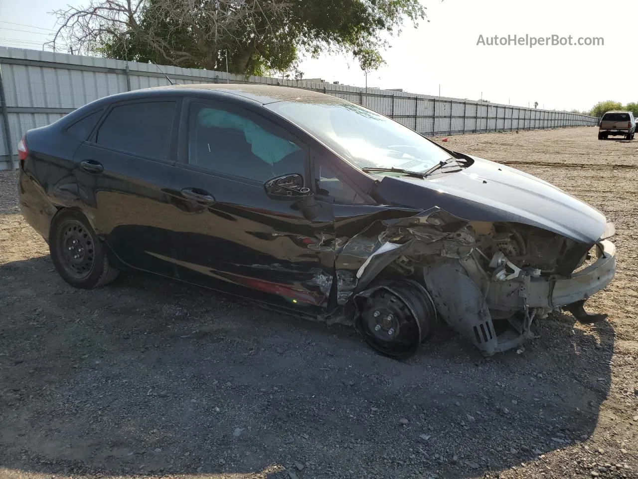 2017 Ford Fiesta S Black vin: 3FADP4AJ4HM137534