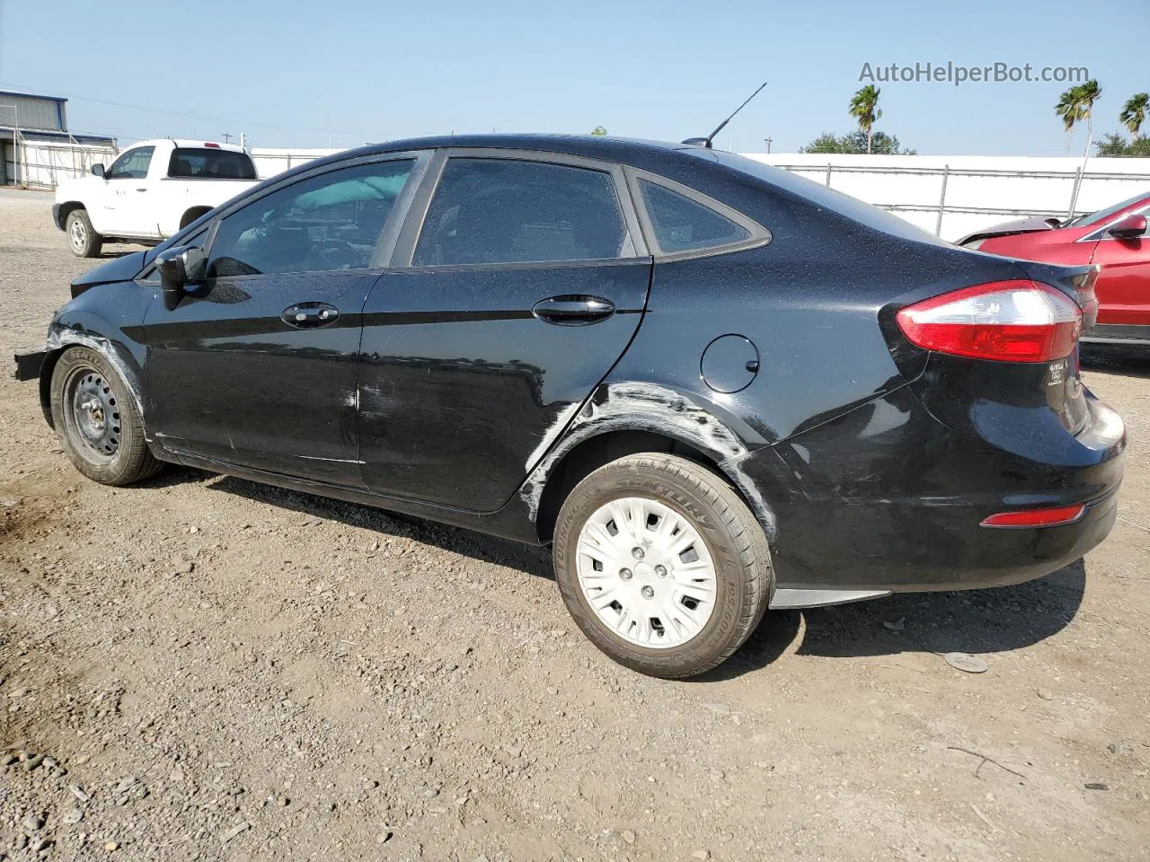 2017 Ford Fiesta S Черный vin: 3FADP4AJ4HM137534