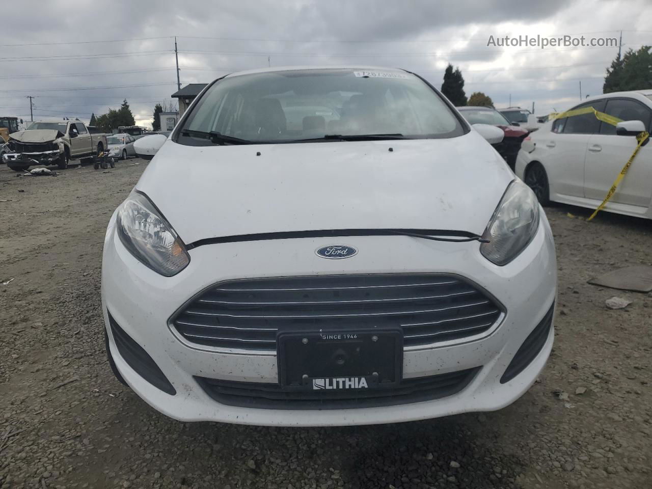 2017 Ford Fiesta S White vin: 3FADP4AJ4HM143298