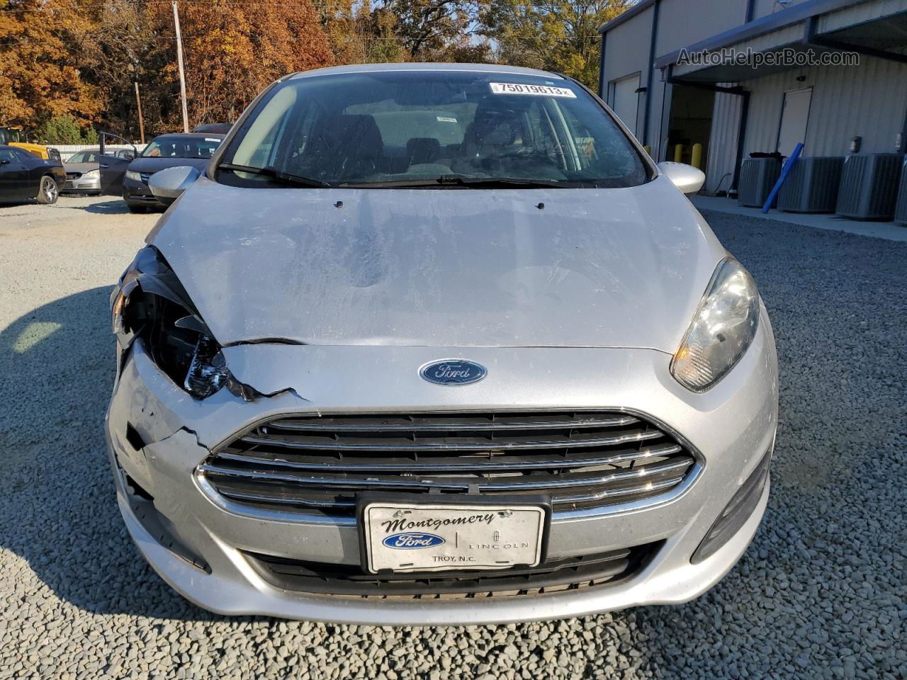 2019 Ford Fiesta S Silver vin: 3FADP4AJ4KM102791