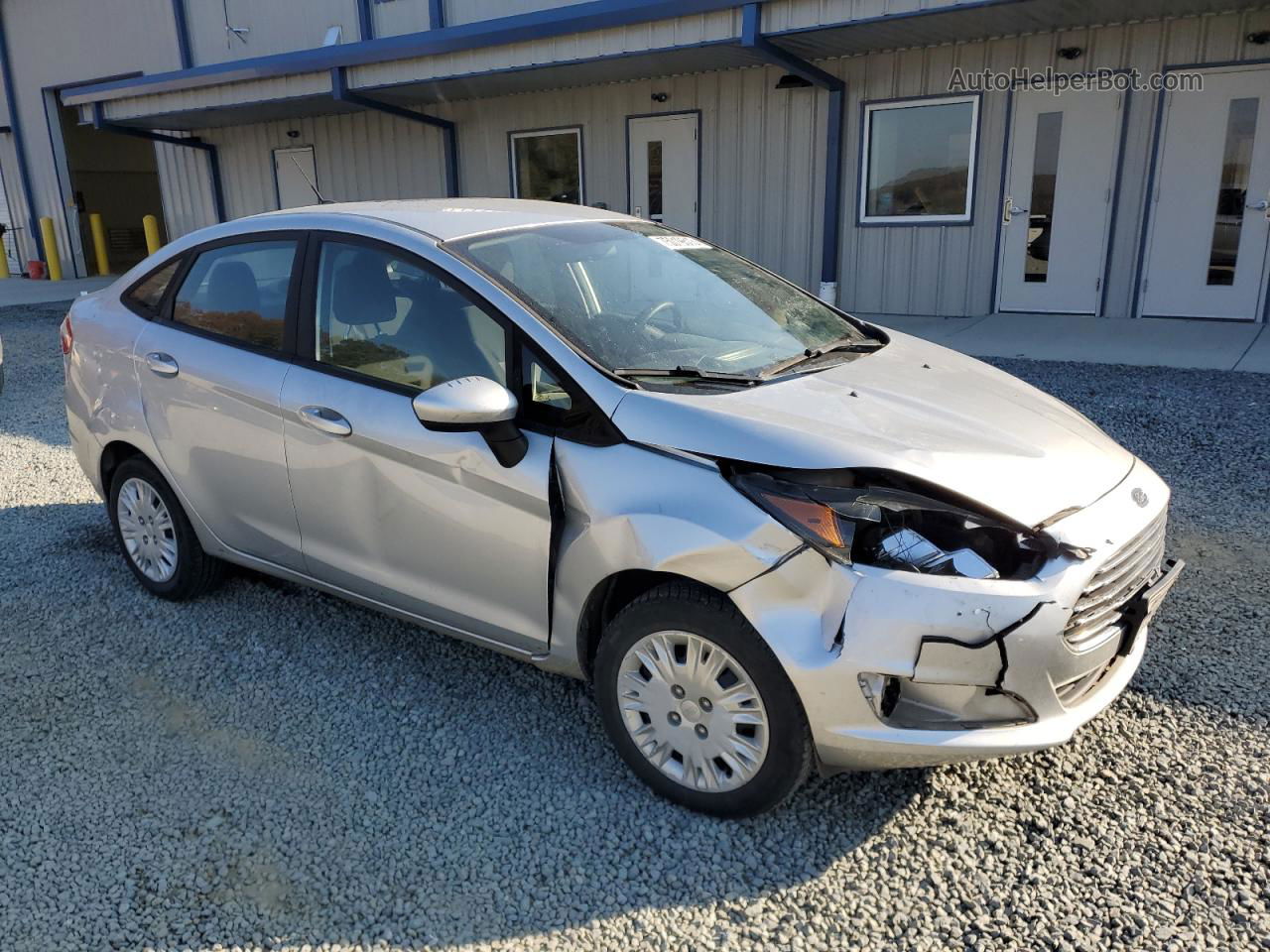 2019 Ford Fiesta S Silver vin: 3FADP4AJ4KM102791