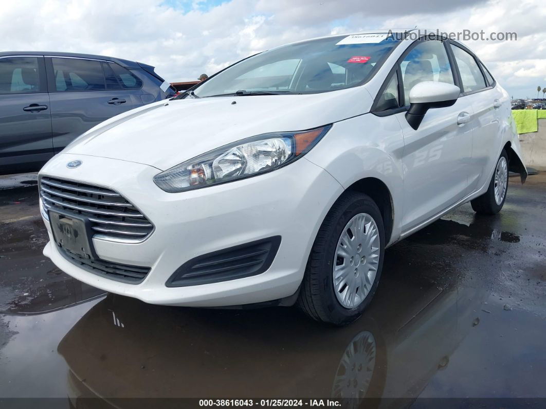 2019 Ford Fiesta S White vin: 3FADP4AJ4KM117064