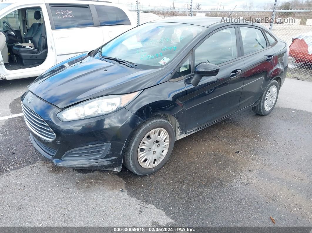 2019 Ford Fiesta S Black vin: 3FADP4AJ4KM125889