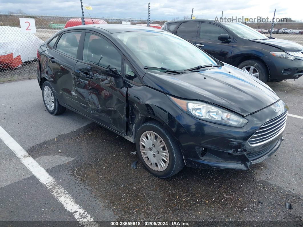 2019 Ford Fiesta S Black vin: 3FADP4AJ4KM125889