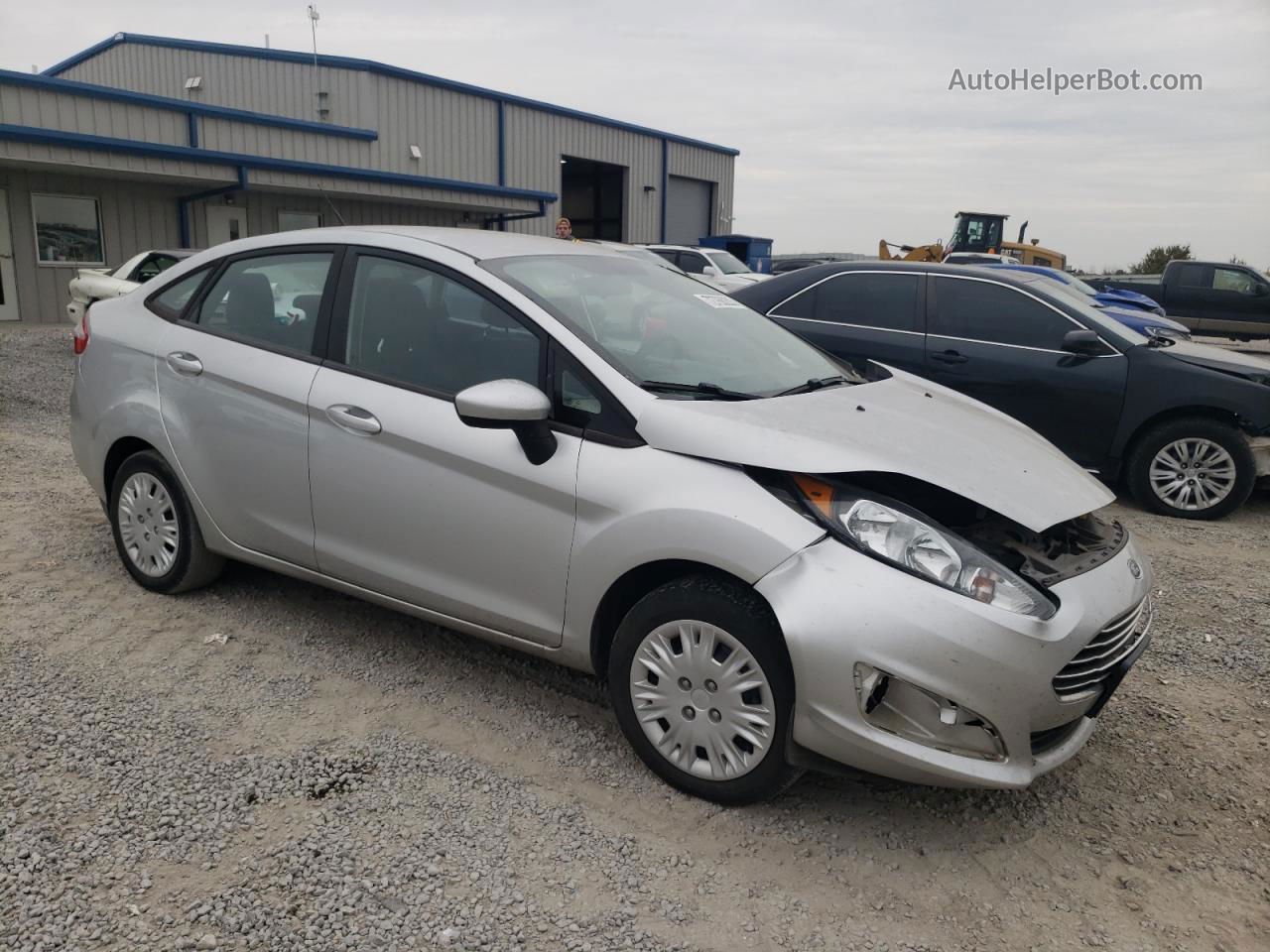 2019 Ford Fiesta S Silver vin: 3FADP4AJ4KM146029