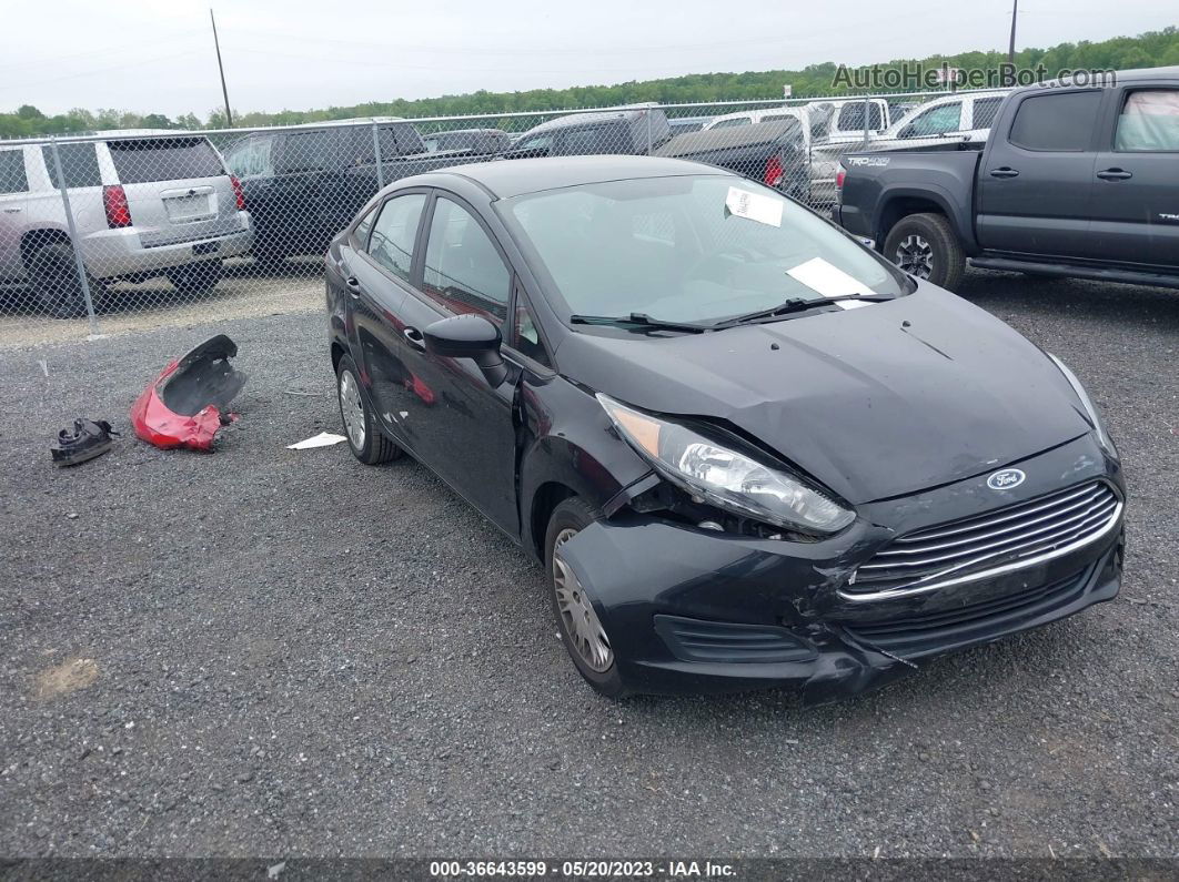 2015 Ford Fiesta S Черный vin: 3FADP4AJ5FM175089