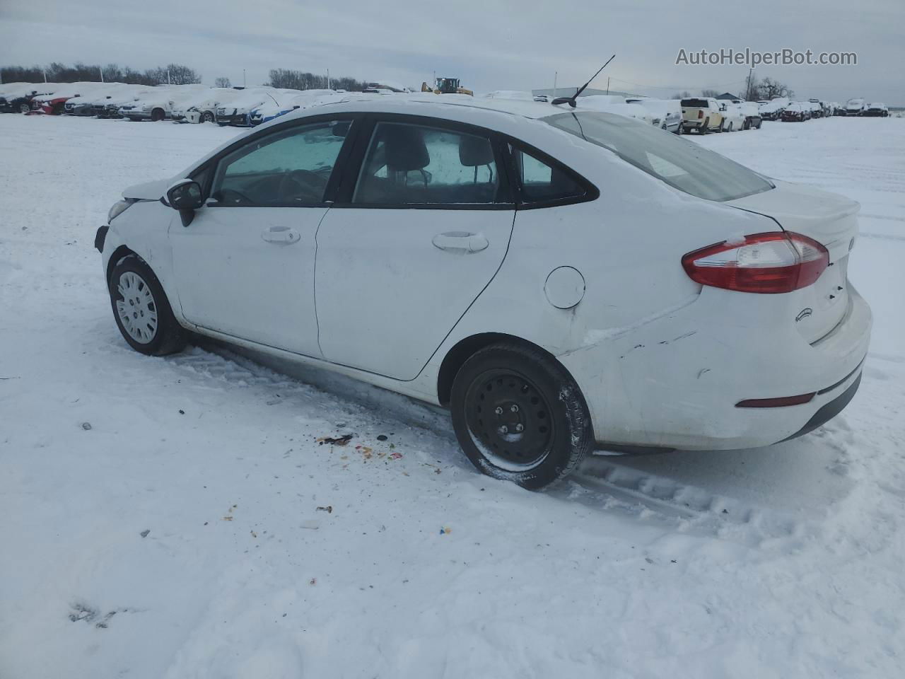 2016 Ford Fiesta S White vin: 3FADP4AJ5GM144202