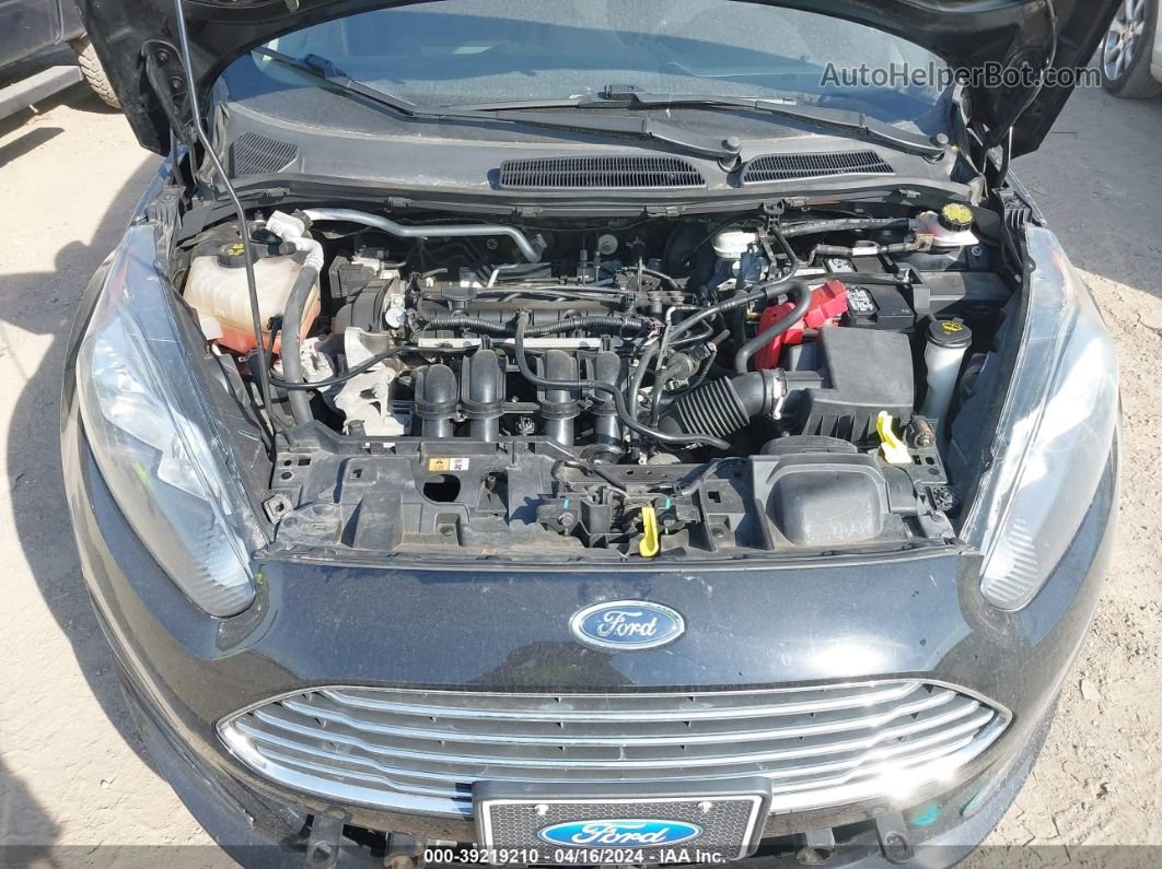 2017 Ford Fiesta S Черный vin: 3FADP4AJ5HM112691