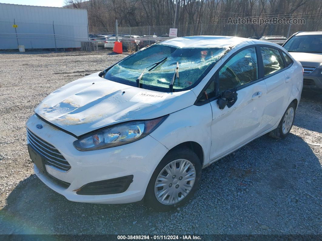 2017 Ford Fiesta S White vin: 3FADP4AJ5HM163933