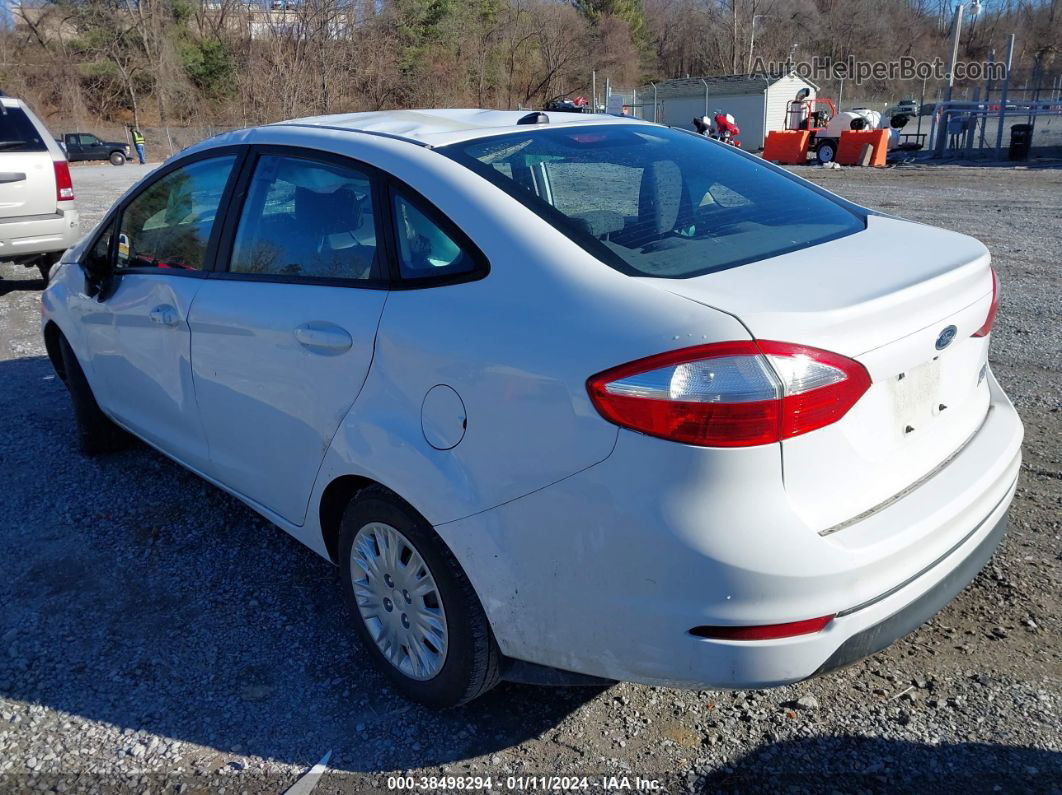 2017 Ford Fiesta S White vin: 3FADP4AJ5HM163933