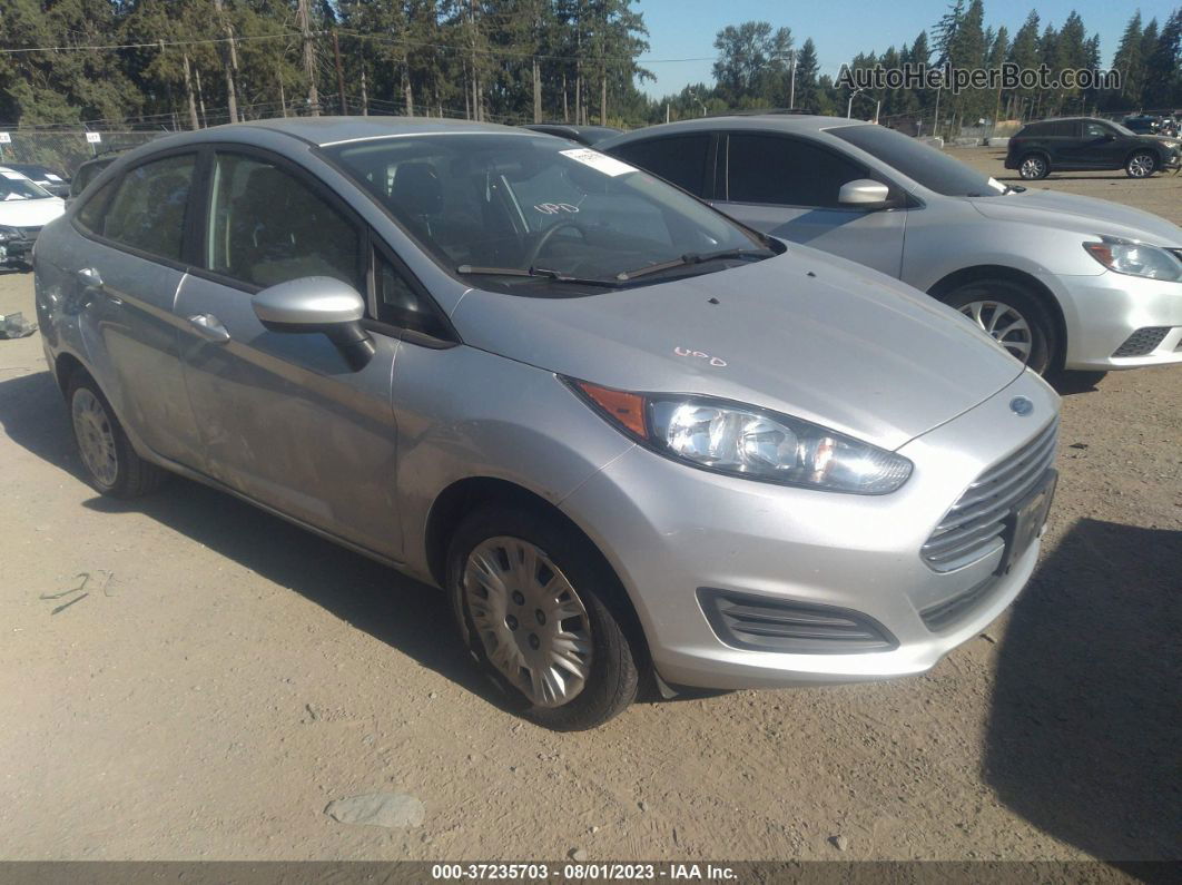 2019 Ford Fiesta S Silver vin: 3FADP4AJ5KM141342