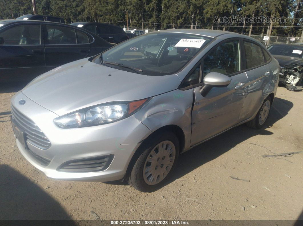 2019 Ford Fiesta S Silver vin: 3FADP4AJ5KM141342