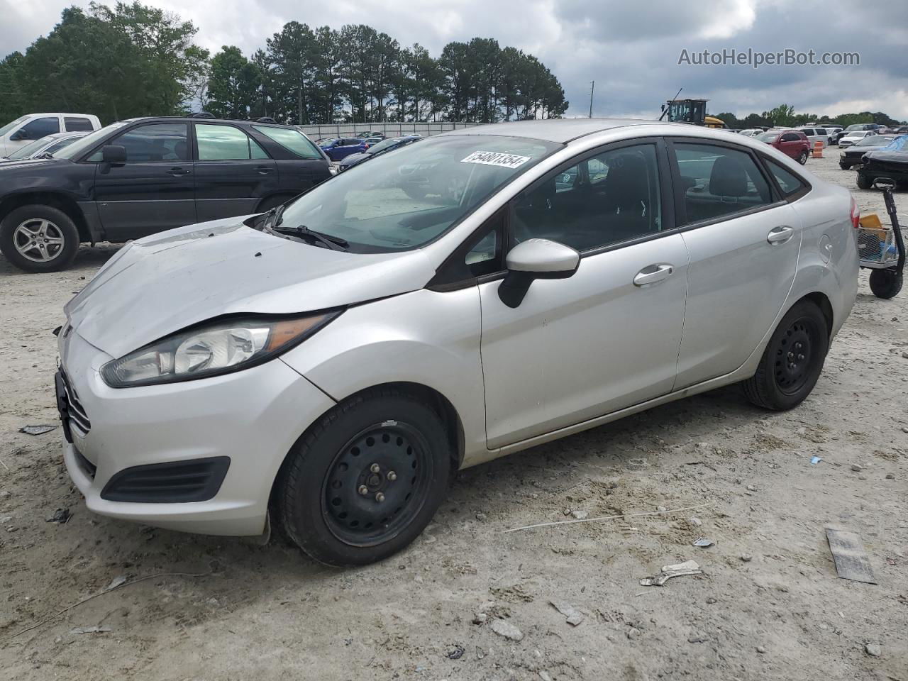 2016 Ford Fiesta S Silver vin: 3FADP4AJ6GM113914