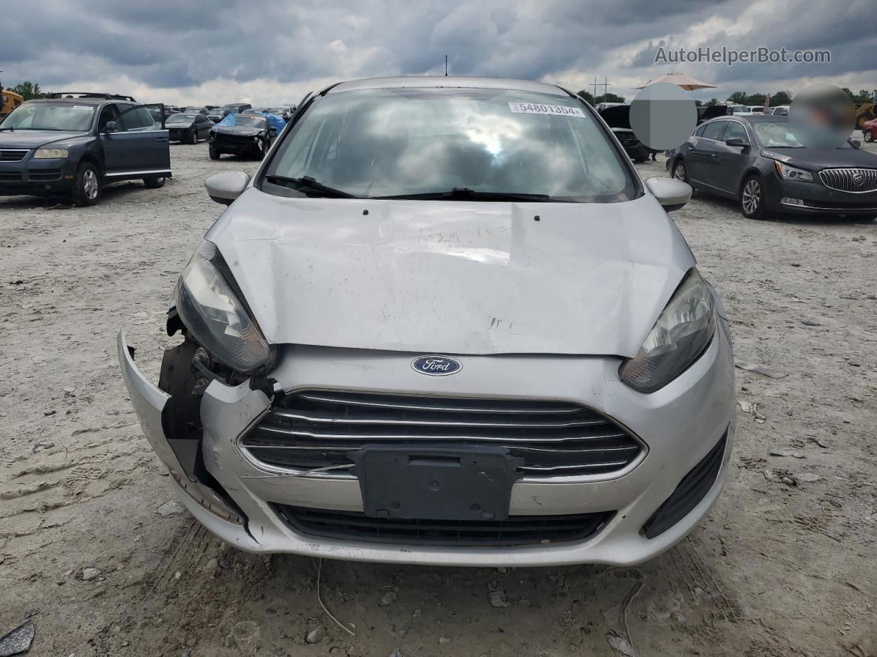 2016 Ford Fiesta S Silver vin: 3FADP4AJ6GM113914