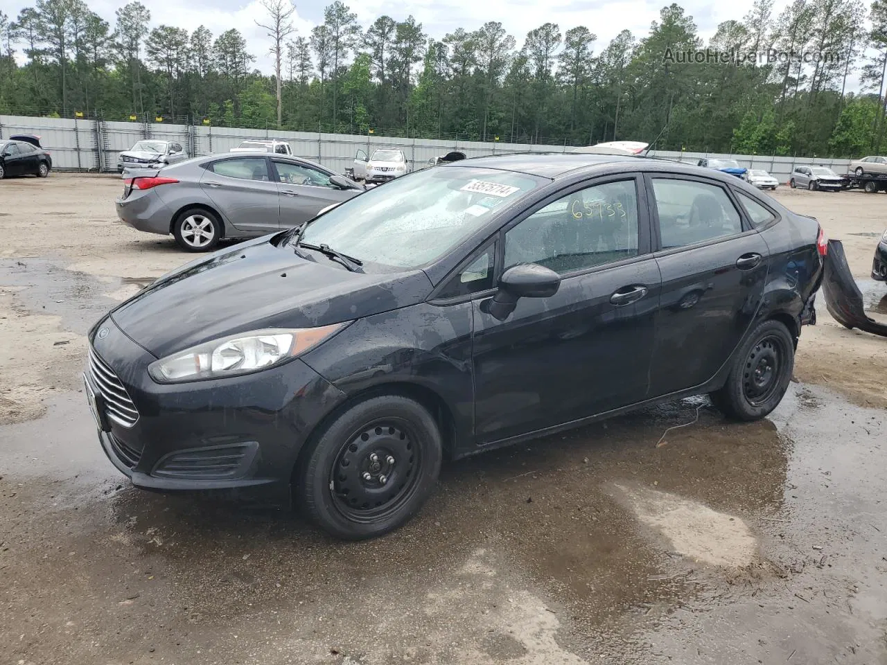 2016 Ford Fiesta S Black vin: 3FADP4AJ6GM178911