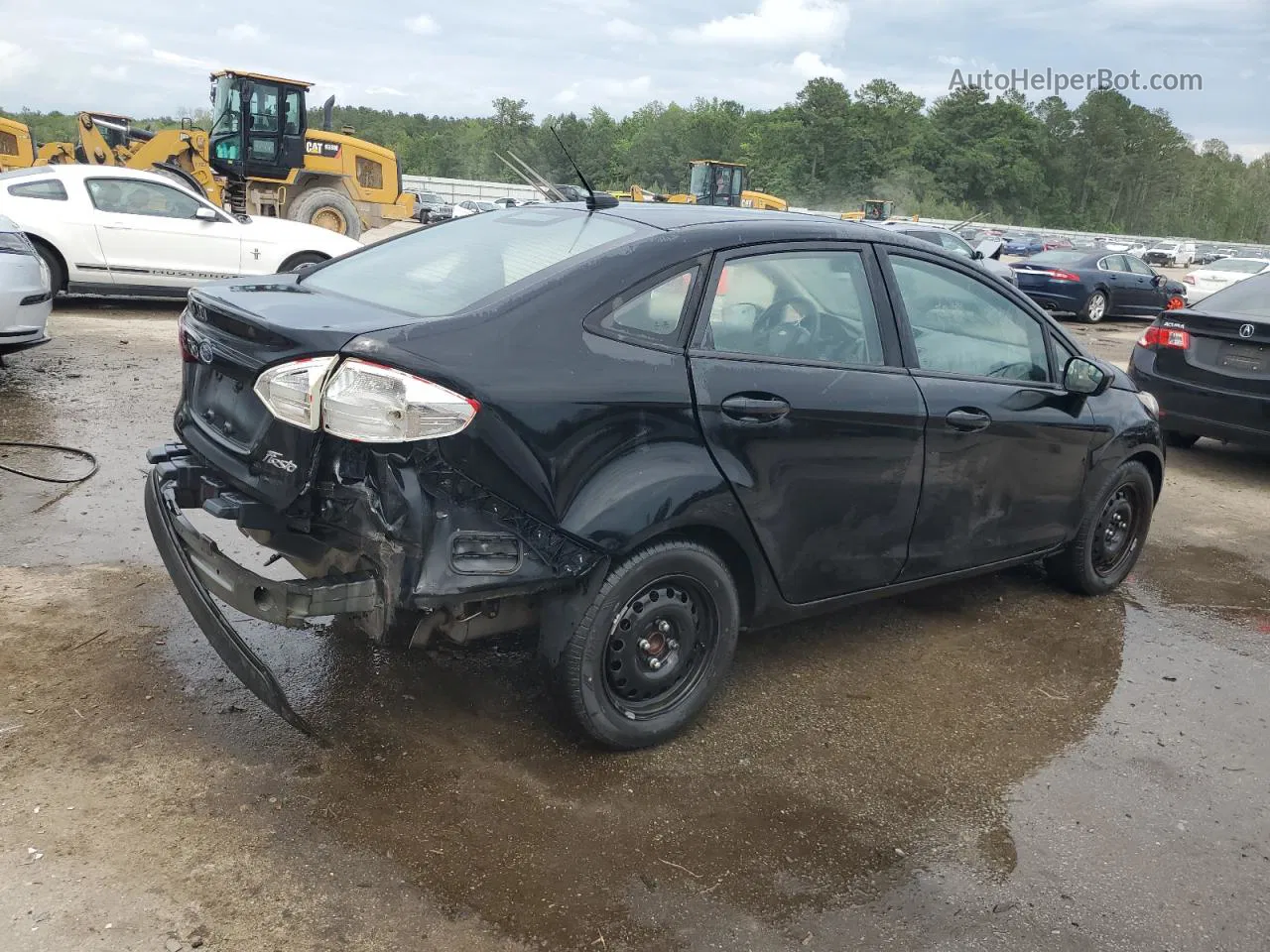 2016 Ford Fiesta S Black vin: 3FADP4AJ6GM178911