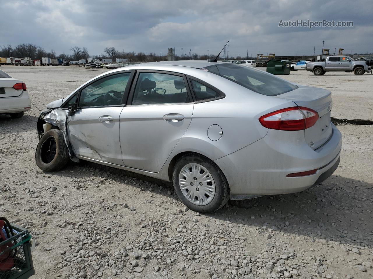 2017 Ford Fiesta S Silver vin: 3FADP4AJ6HM150477