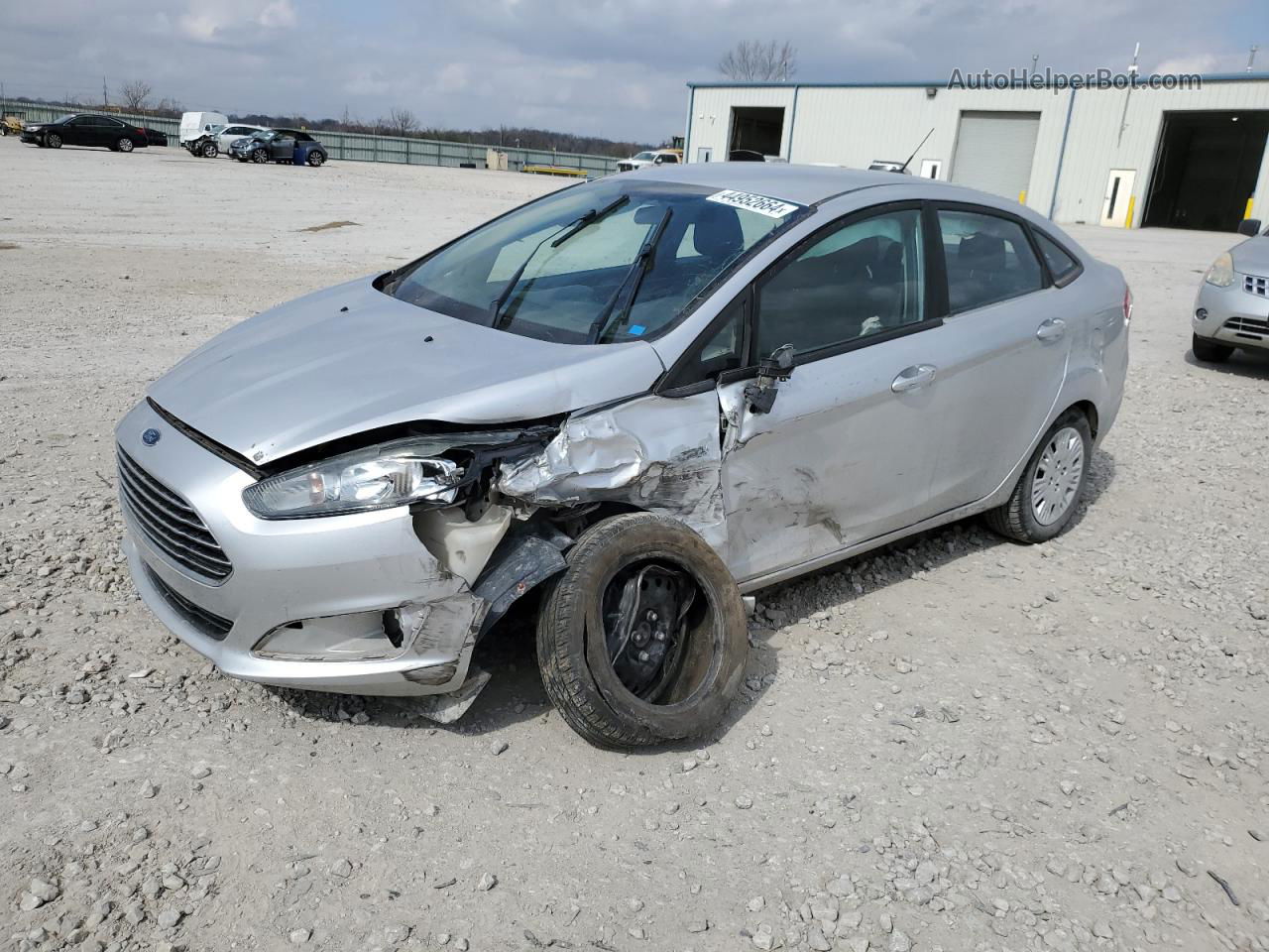 2017 Ford Fiesta S Silver vin: 3FADP4AJ6HM150477