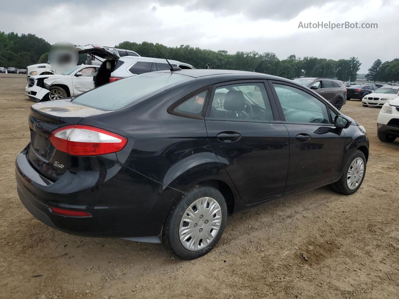 2017 Ford Fiesta S Black vin: 3FADP4AJ6HM155694