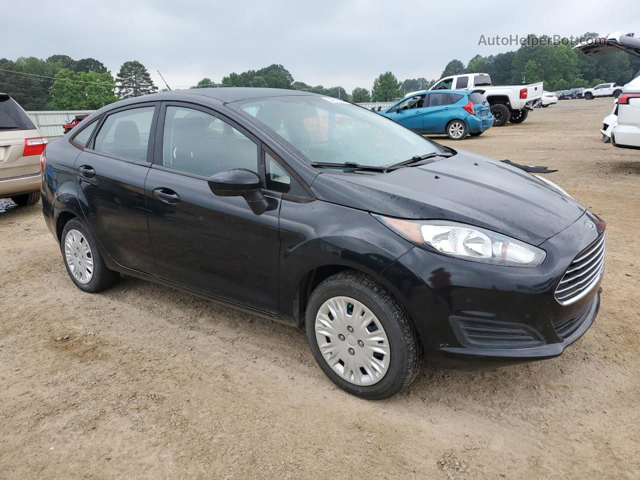 2017 Ford Fiesta S Black vin: 3FADP4AJ6HM155694