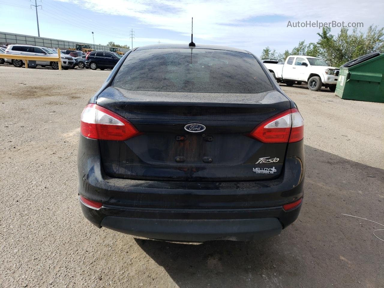 2019 Ford Fiesta S Черный vin: 3FADP4AJ6KM122914
