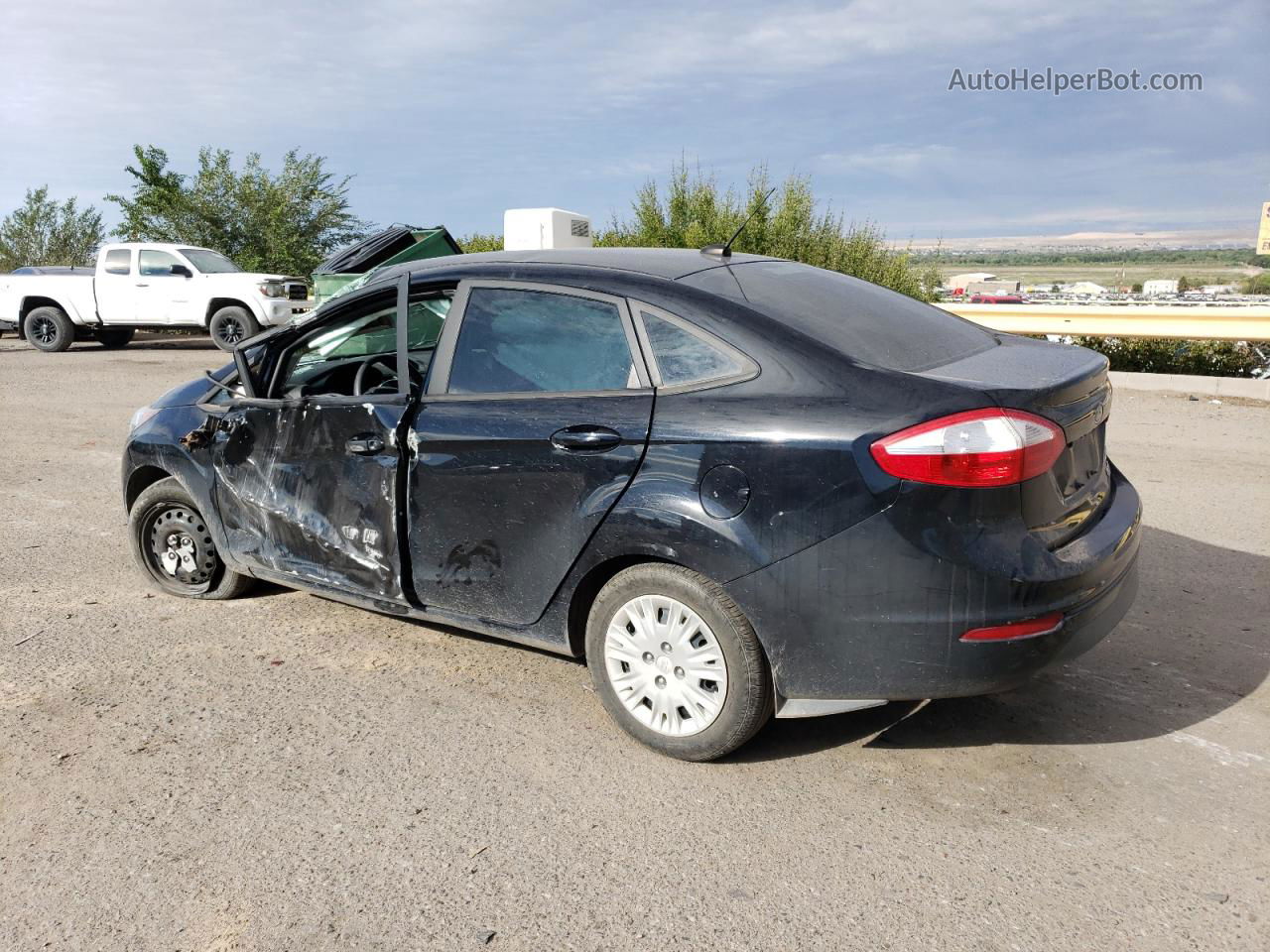 2019 Ford Fiesta S Black vin: 3FADP4AJ6KM122914