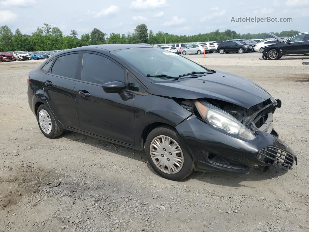 2015 Ford Fiesta S Black vin: 3FADP4AJ7FM202941