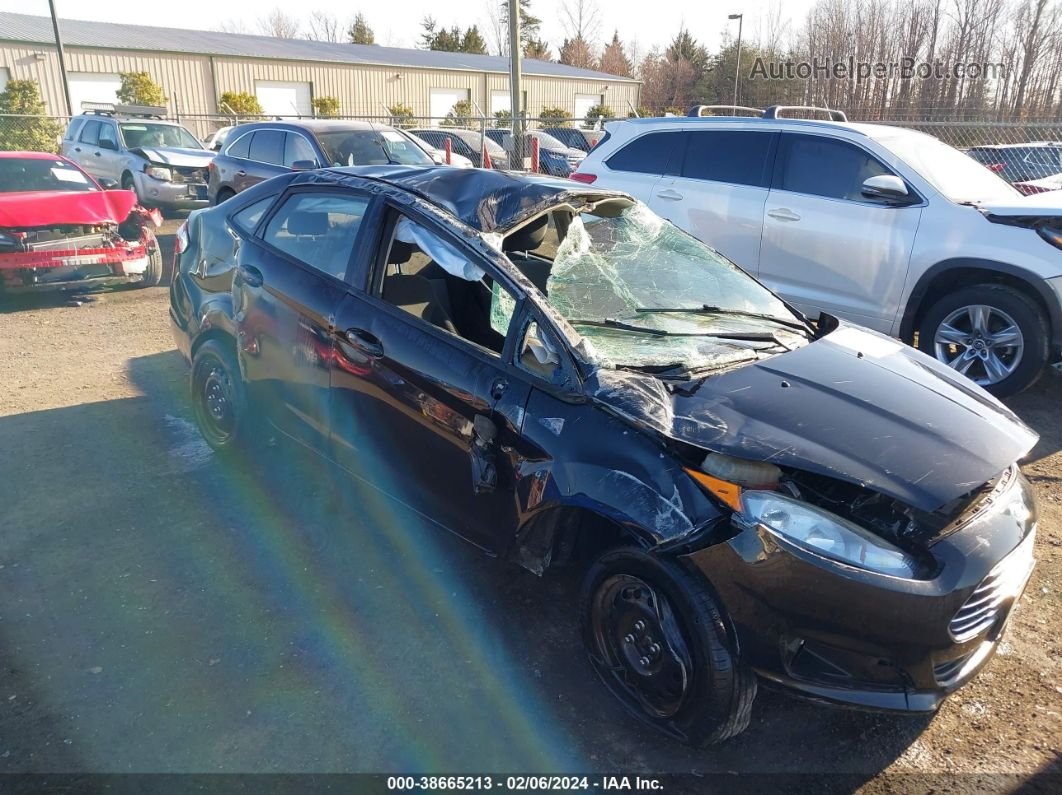 2015 Ford Fiesta S Черный vin: 3FADP4AJ7FM213146