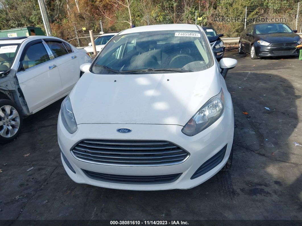 2019 Ford Fiesta S White vin: 3FADP4AJ7KM119228