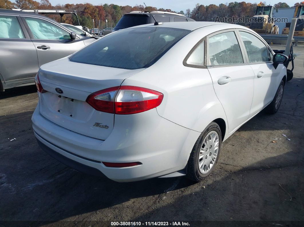 2019 Ford Fiesta S White vin: 3FADP4AJ7KM119228