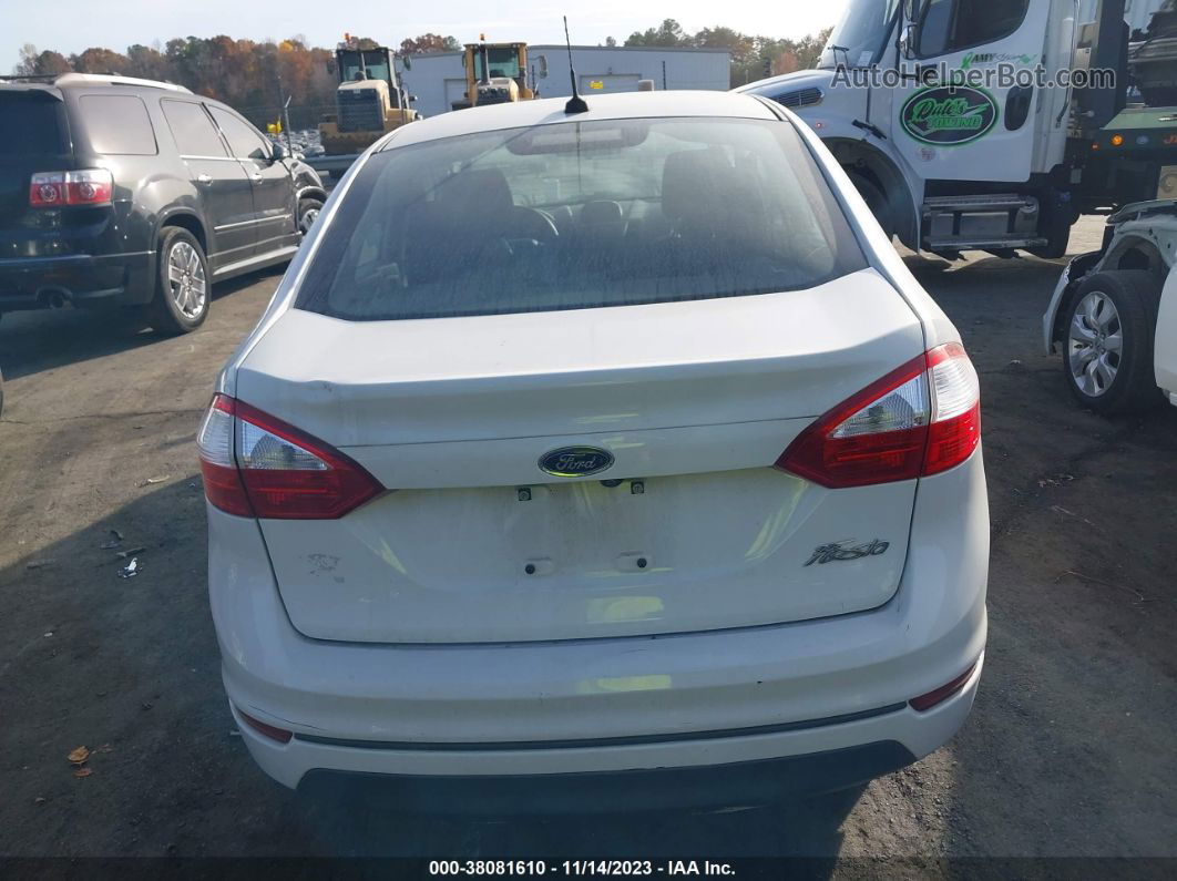 2019 Ford Fiesta S White vin: 3FADP4AJ7KM119228