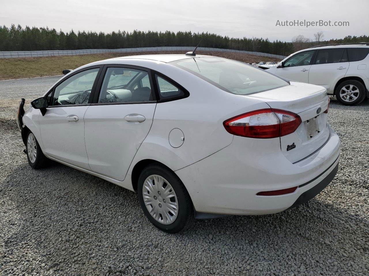 2019 Ford Fiesta S White vin: 3FADP4AJ7KM120525