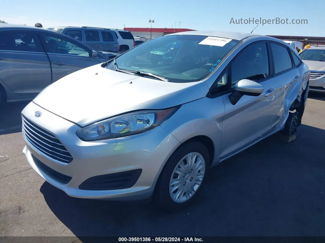 2019 Ford Fiesta S Silver vin: 3FADP4AJ7KM163892