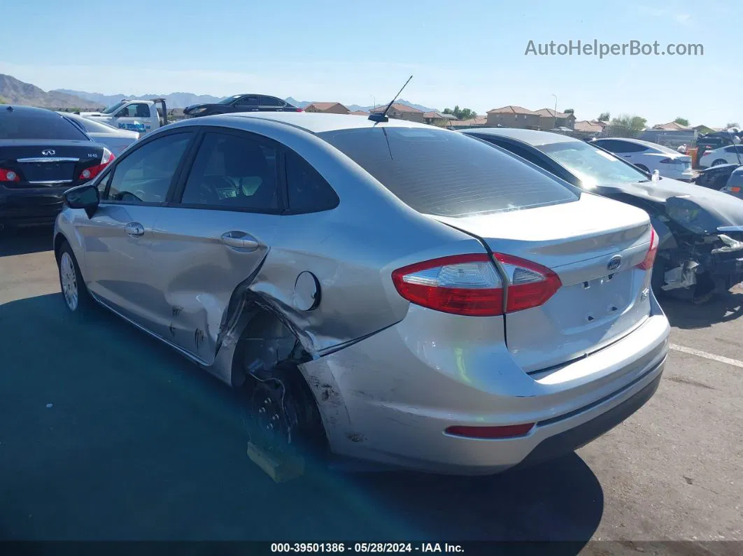 2019 Ford Fiesta S Silver vin: 3FADP4AJ7KM163892