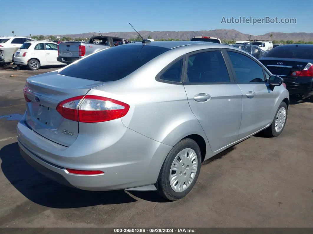 2019 Ford Fiesta S Silver vin: 3FADP4AJ7KM163892