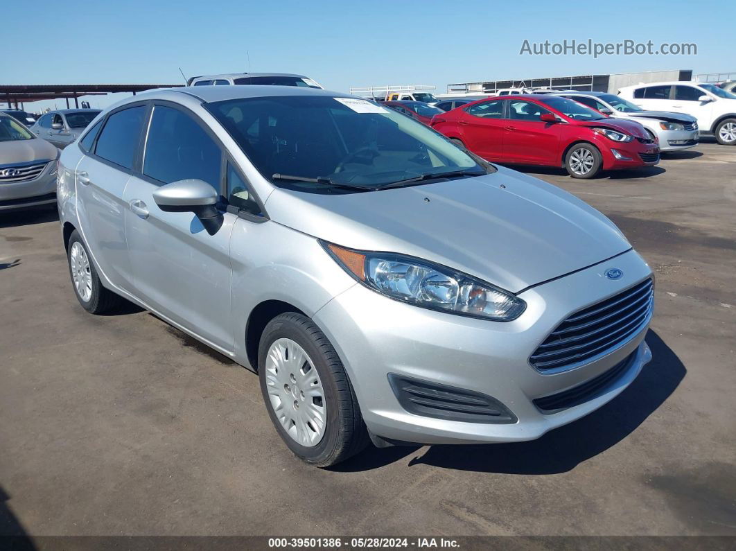 2019 Ford Fiesta S Silver vin: 3FADP4AJ7KM163892