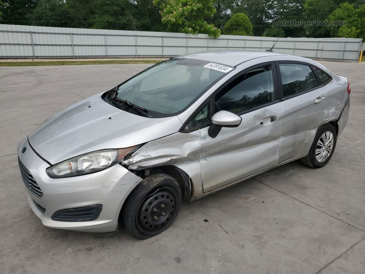 2016 Ford Fiesta S Silver vin: 3FADP4AJ8GM103515