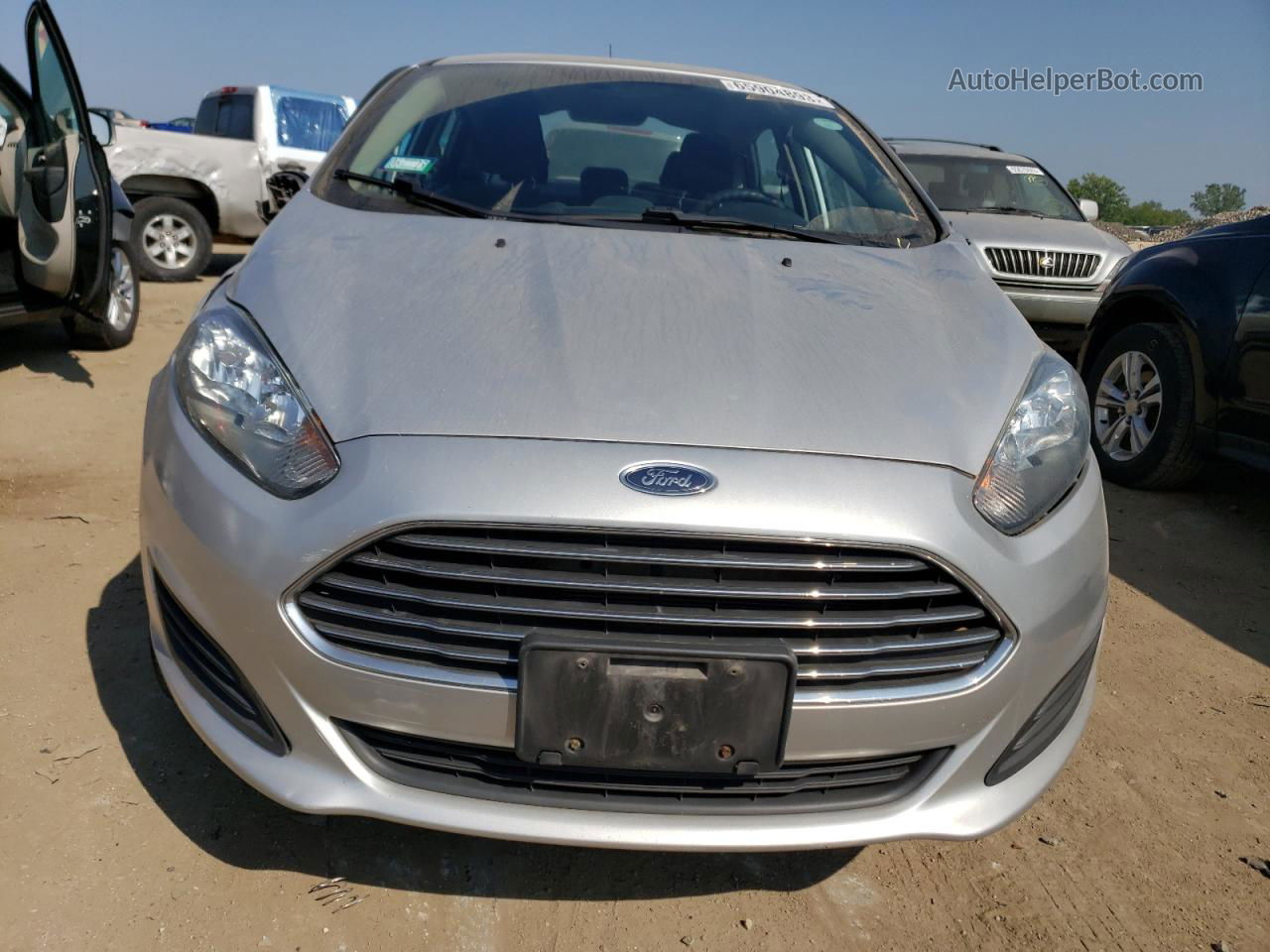 2017 Ford Fiesta S Silver vin: 3FADP4AJ8HM101023