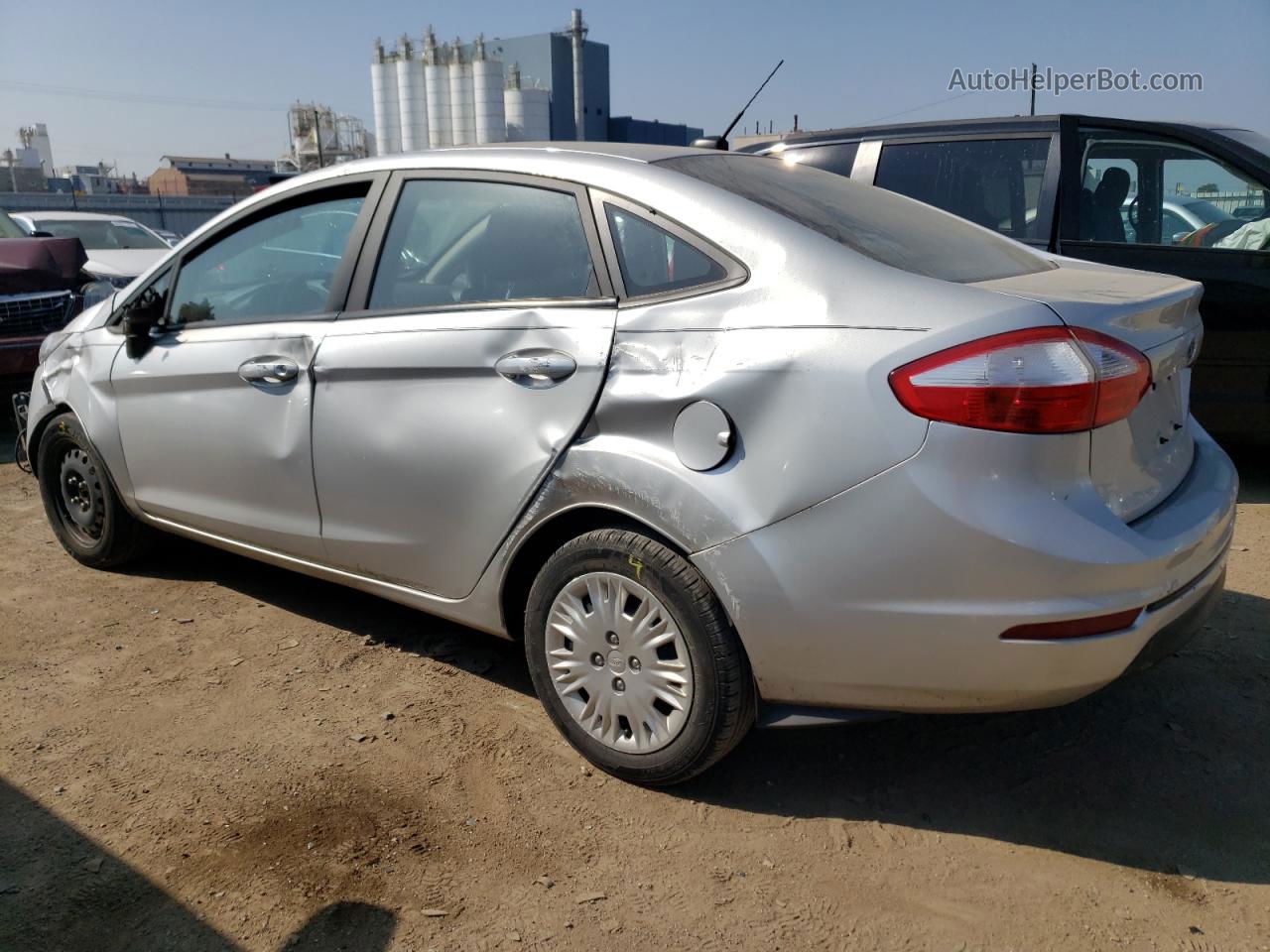 2017 Ford Fiesta S Silver vin: 3FADP4AJ8HM101023