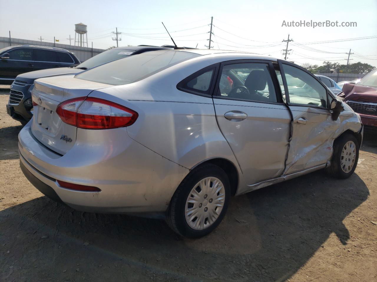 2017 Ford Fiesta S Silver vin: 3FADP4AJ8HM101023